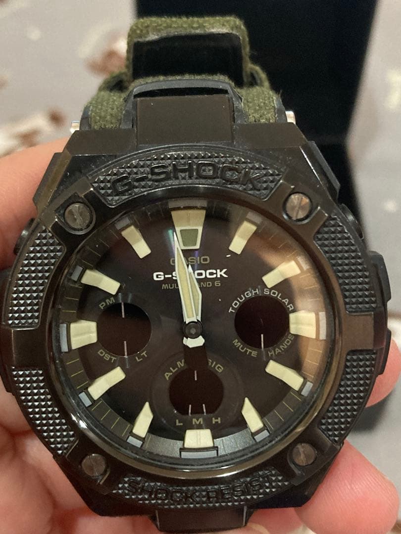 CASIO G-SHOCK GST-W130BC-1A3JF ブラック/グリーン