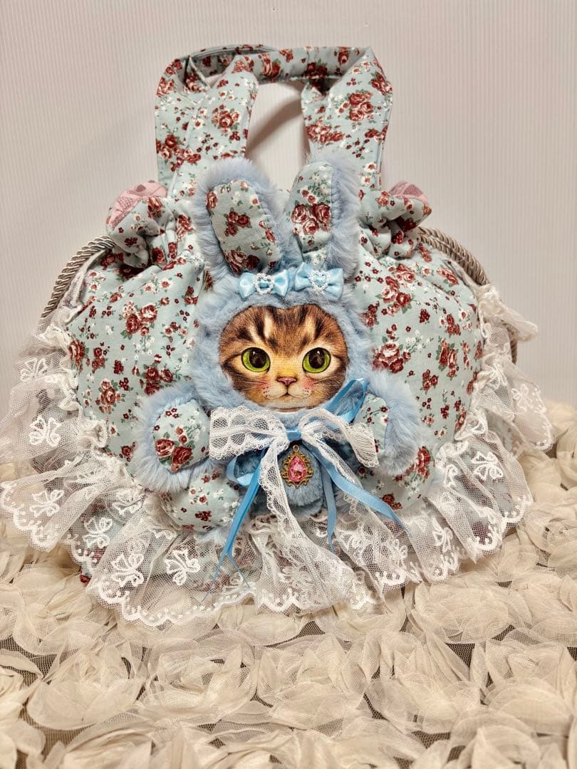 コヤンイサムチョン　ドレスフリルのサンダーちゃん、ふあふあ巾着バッグ