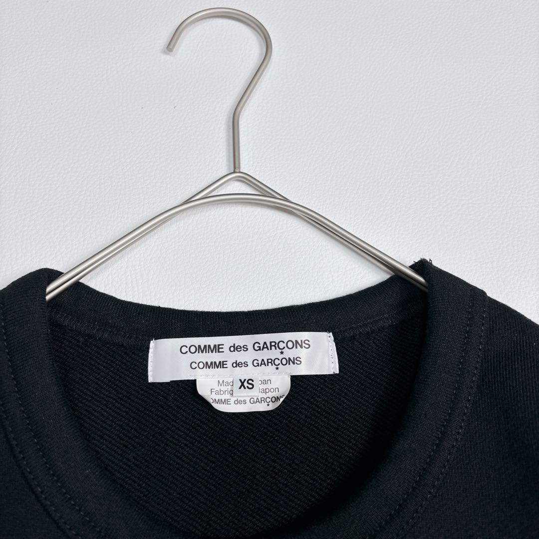 可愛い♡コムデギャルソンコムデギャルソン スウェット 黒 コムコム スカラップ