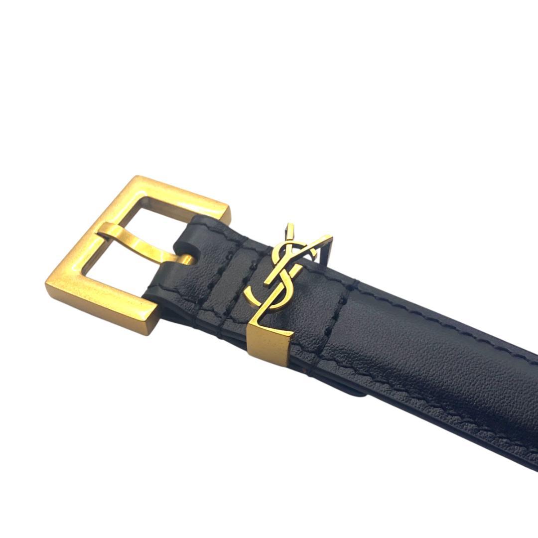 美品★YSL イヴサンローラン　細いベルト81-91cm