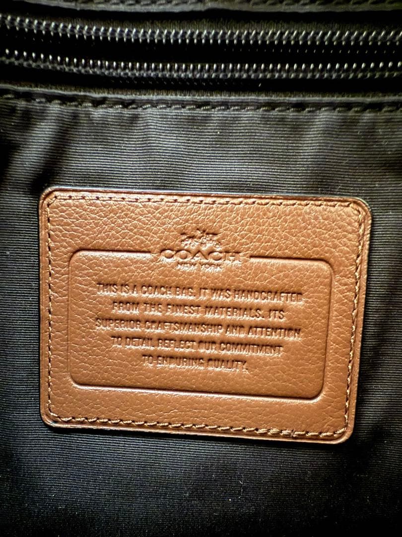 COACH コーチ ショルダーバッグ レザー ブラウン メッセンジャー 大容量