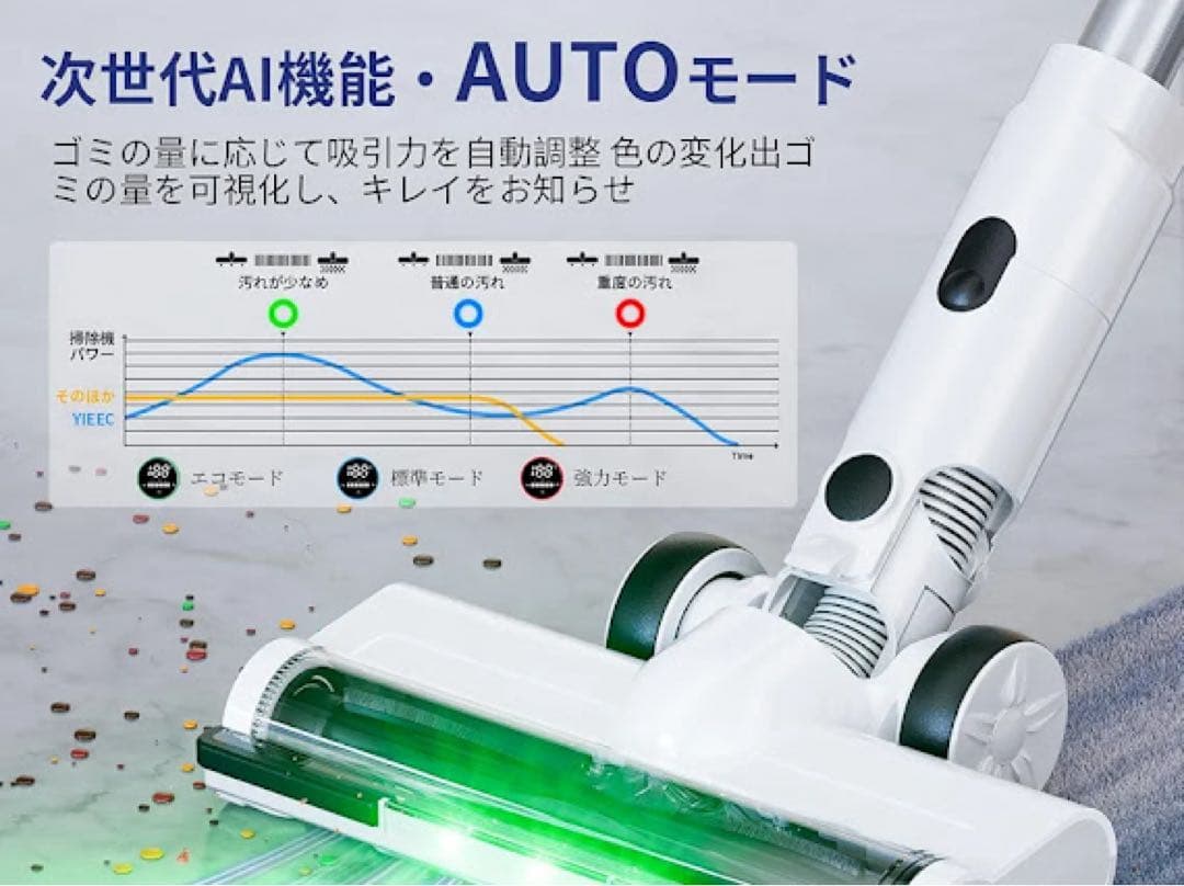 a157n 掃除機 コードレス YIEEC 70KPa 2WAY式型