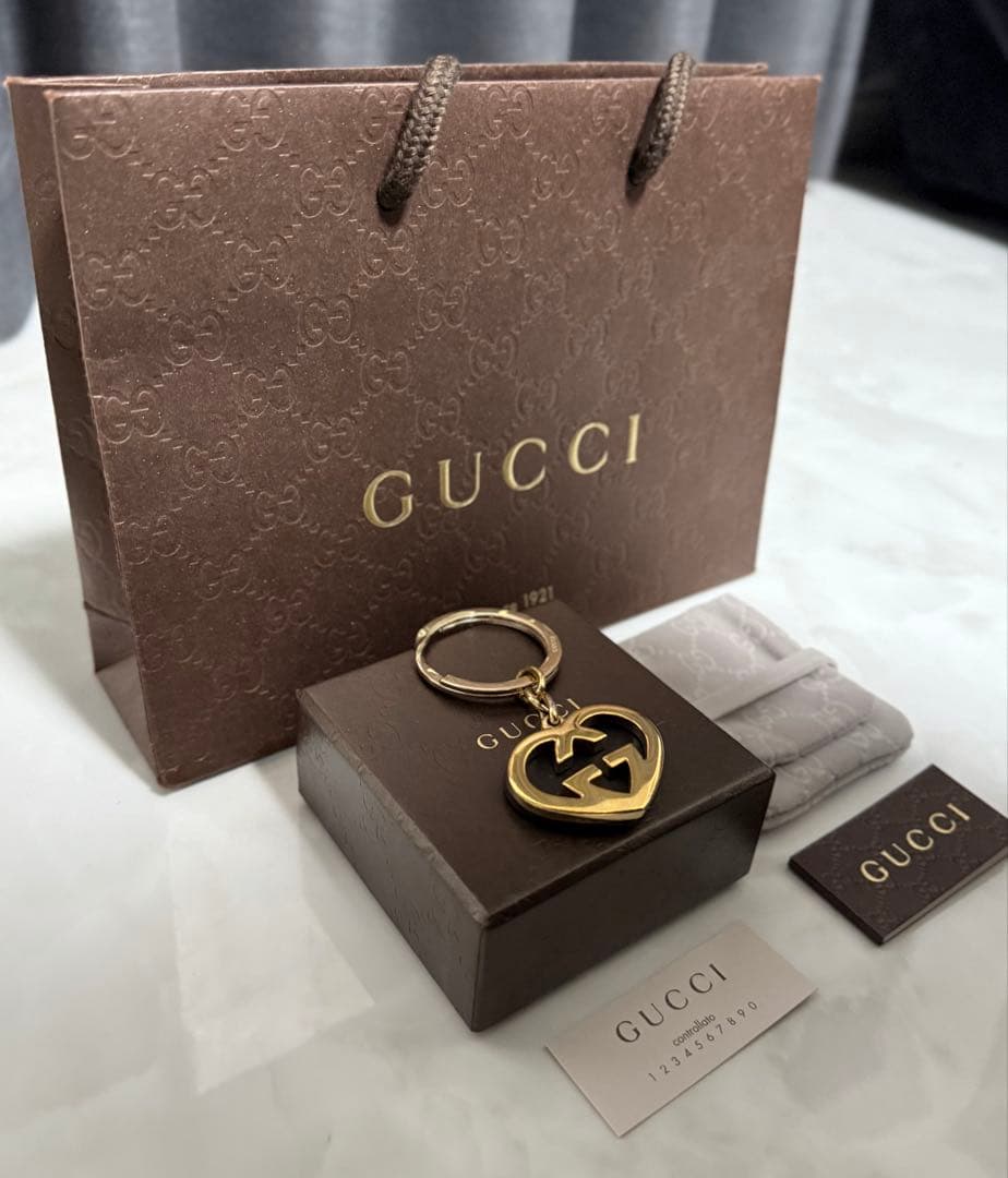 ✨新品同様✨ GUCCI グッチ キーリング ハートチャーム♡