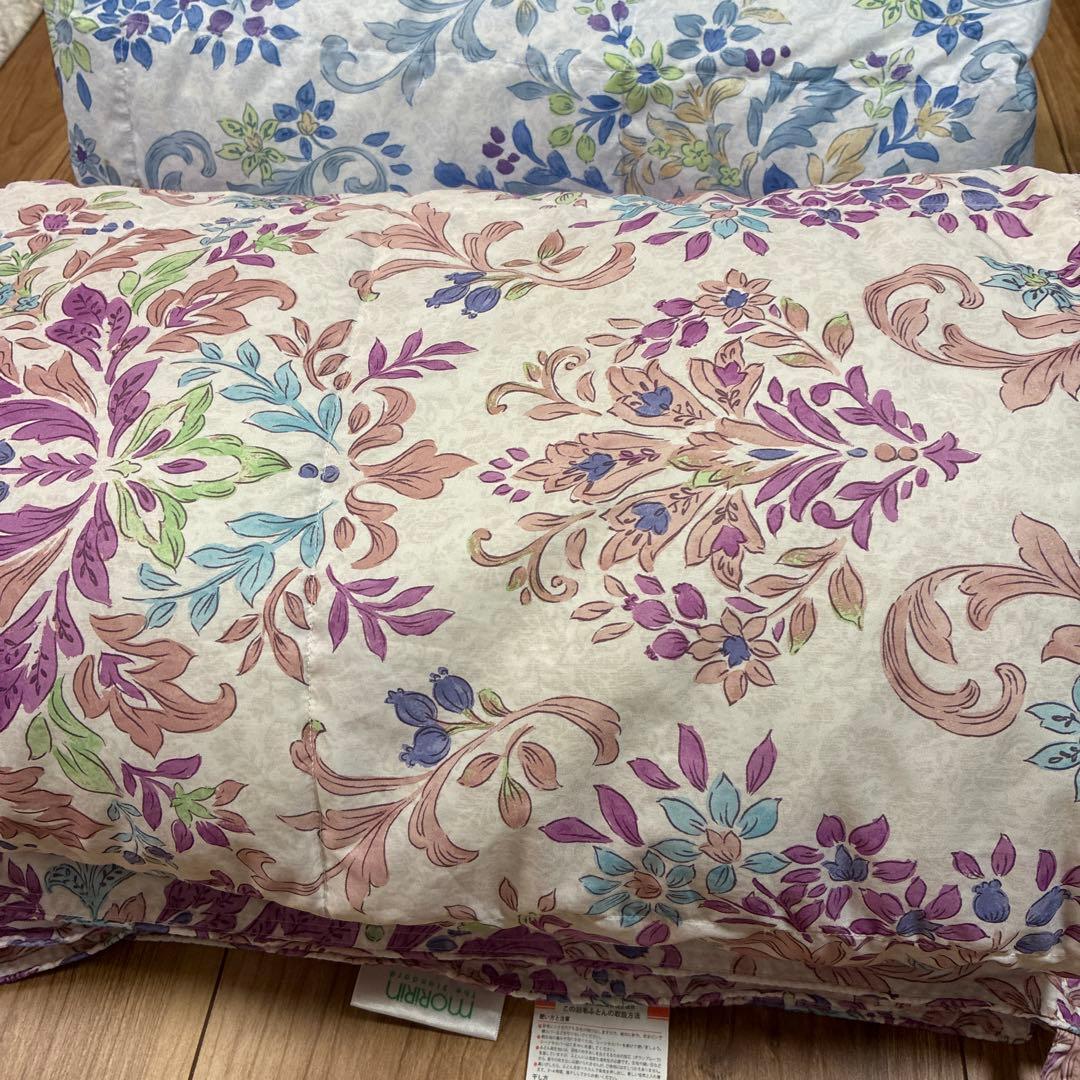 【美品】モリリン 洗える ダウンケット シングルロング 2枚セット