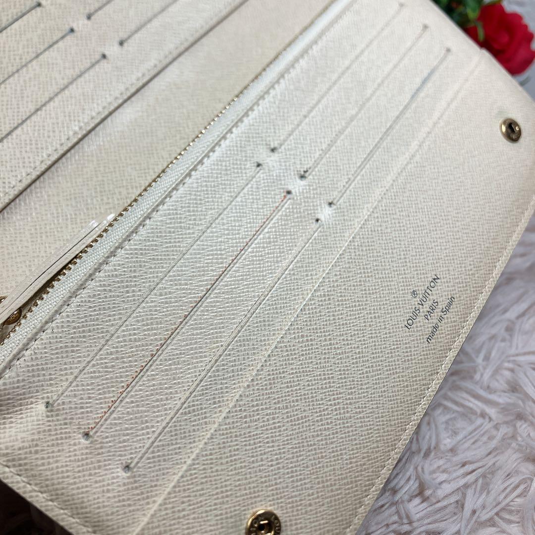 極美品 ルイヴィトン ダミエ アズール ポルトフォイユ アンソリット 長財布