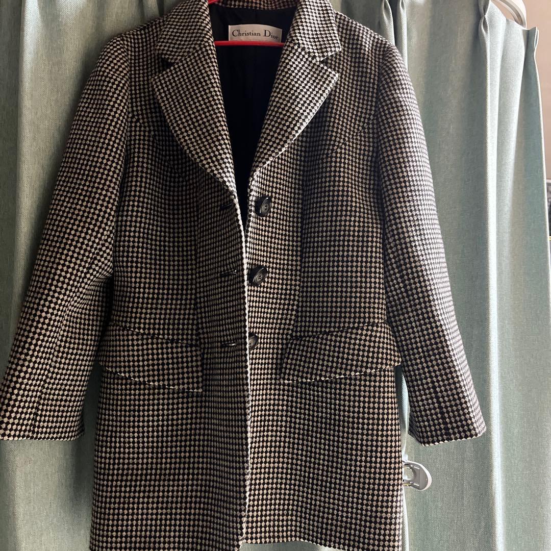 Christian Dior 千鳥紋テーラードジャケット厚手