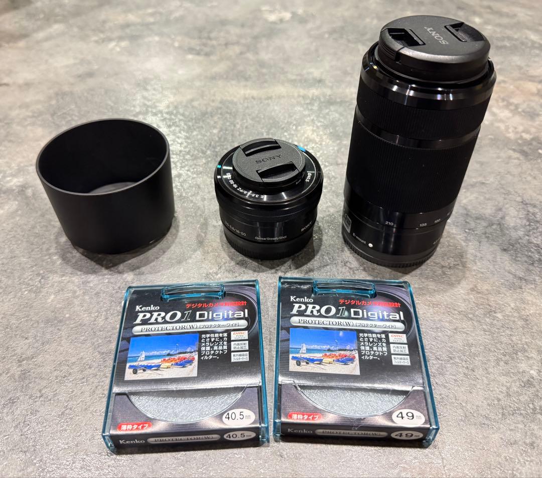a6400 SEL55210とSELP1650レンズセット Kenkoフィルター