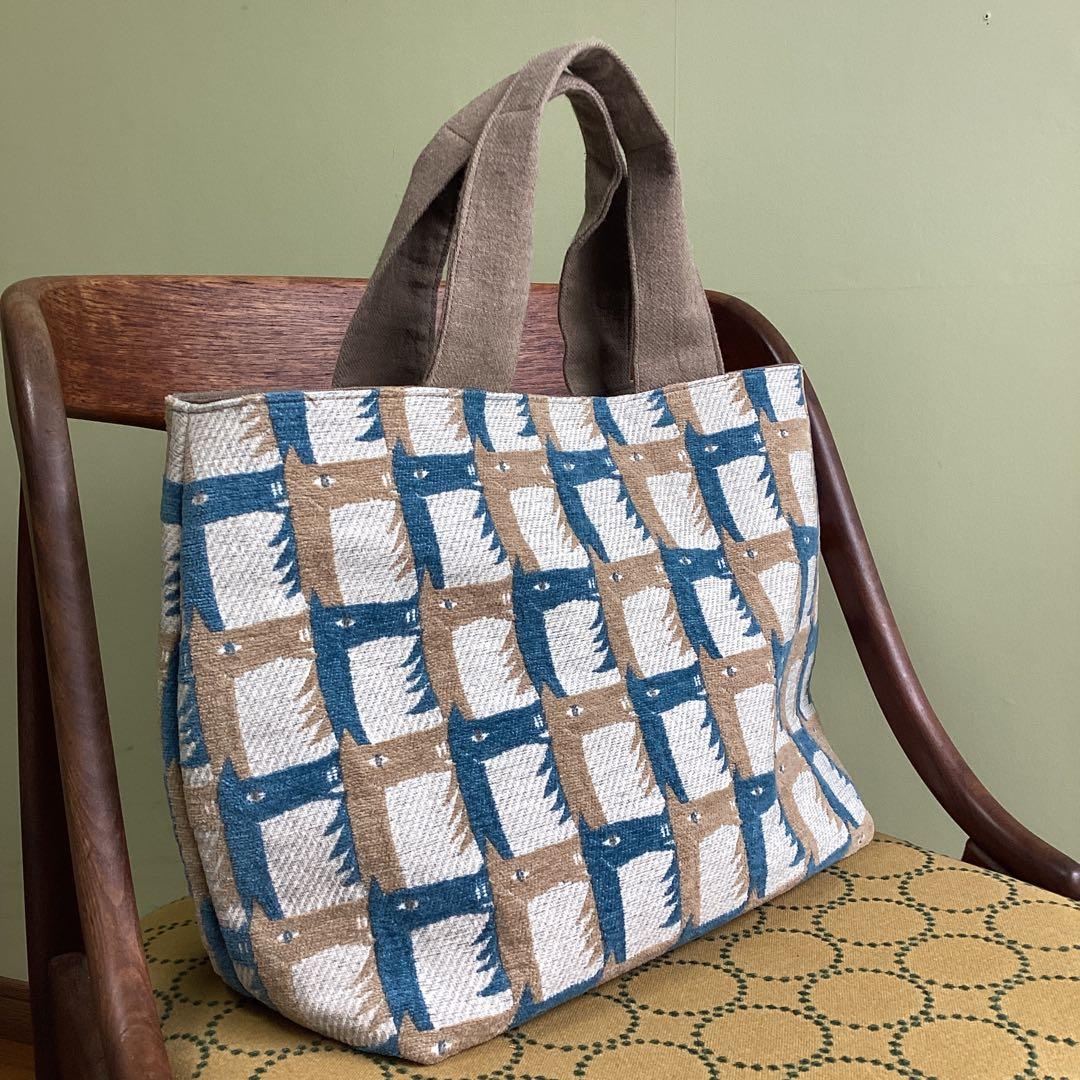 ミナペルホネンthoroughbred 大きめトートバッグ　ハンドメイド