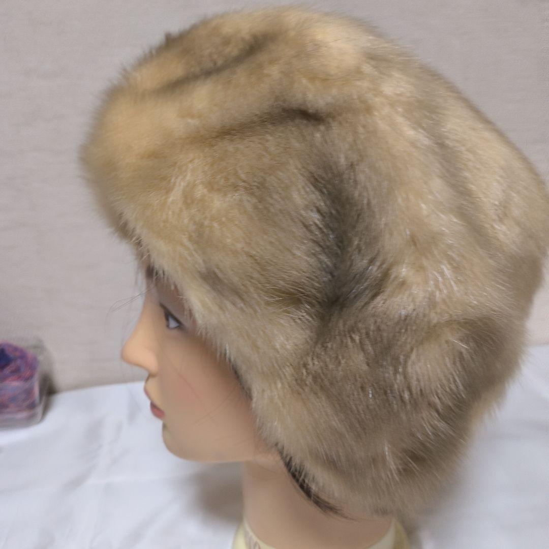 ロシア帽 ミンク ベージュファー 新品未使用 自宅保管 9-3