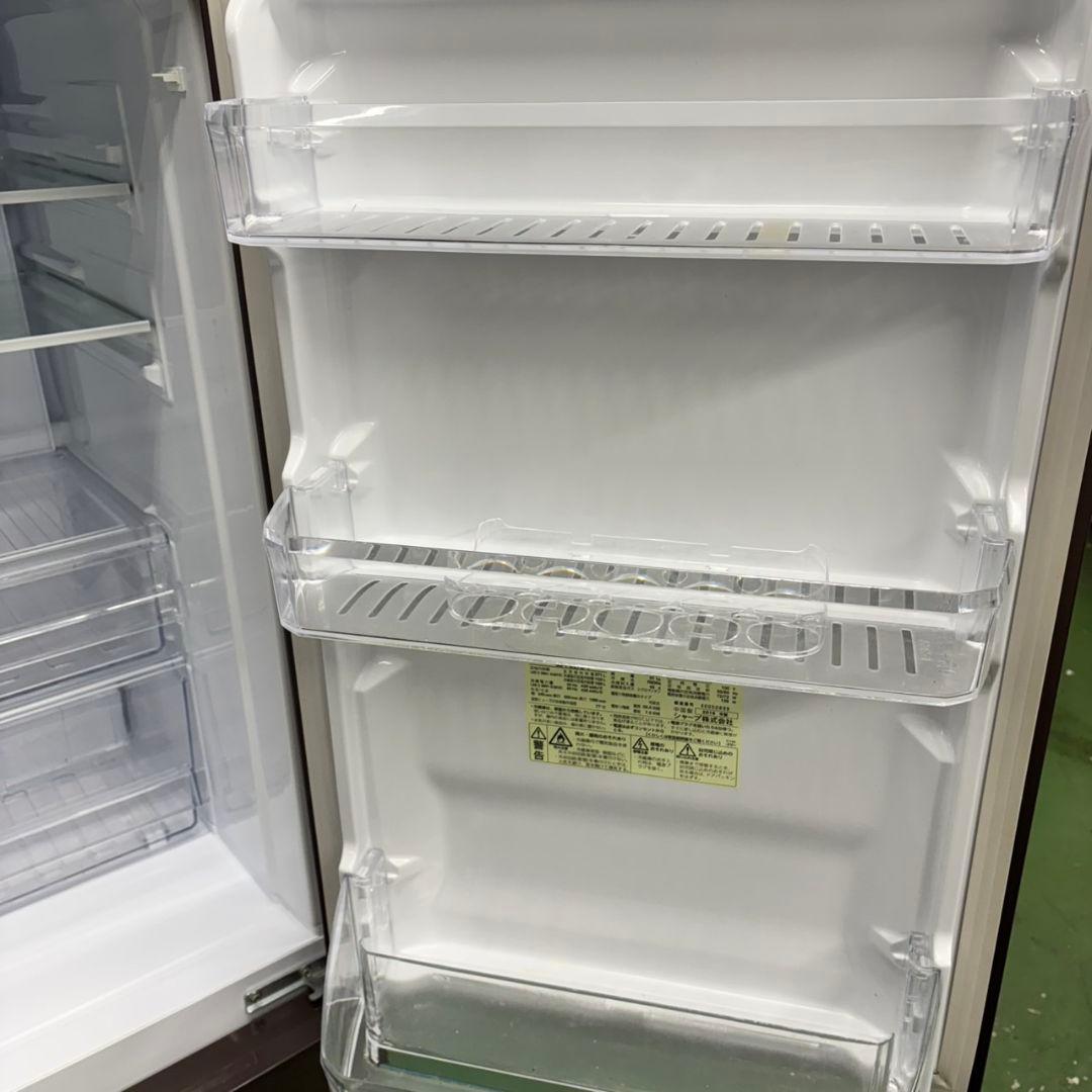 512 SHARP 1〜3人暮らし用　中型冷蔵庫 200L強 小型 ブラウン