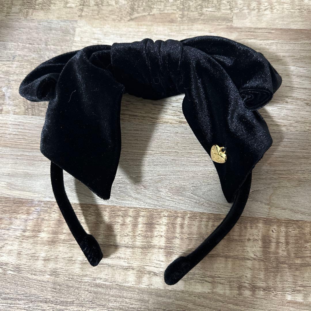 d*2様 Angelic Pretty ベロアワンピース リボンカチューシャ セ