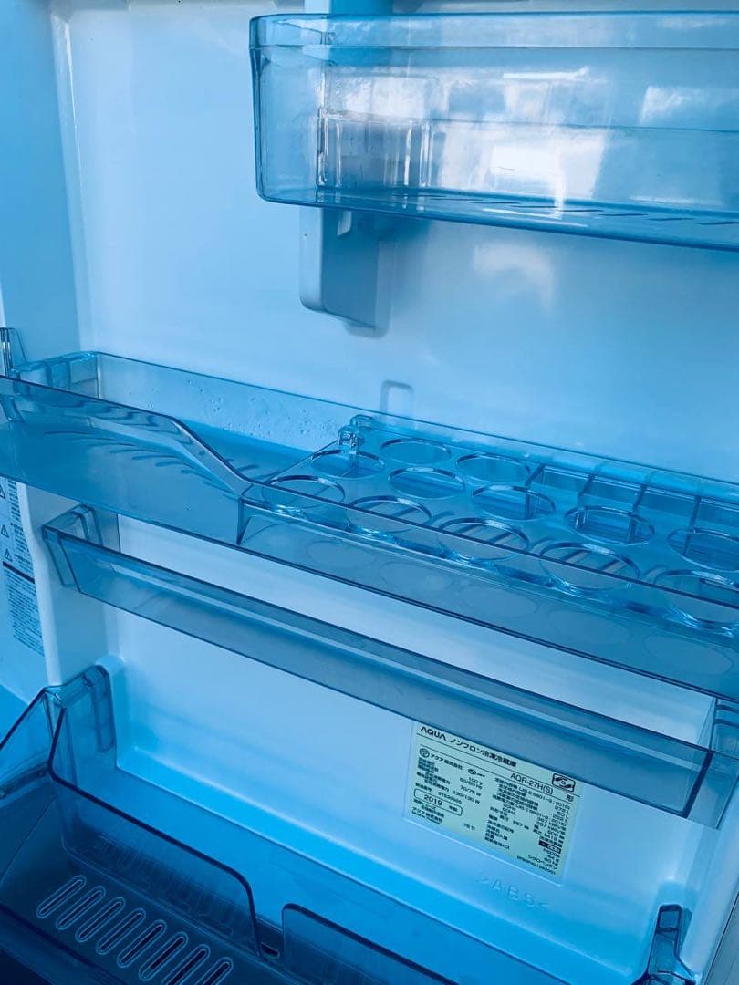 送料設置無料　AQUA ノンフロン冷凍冷蔵庫AQR-27H