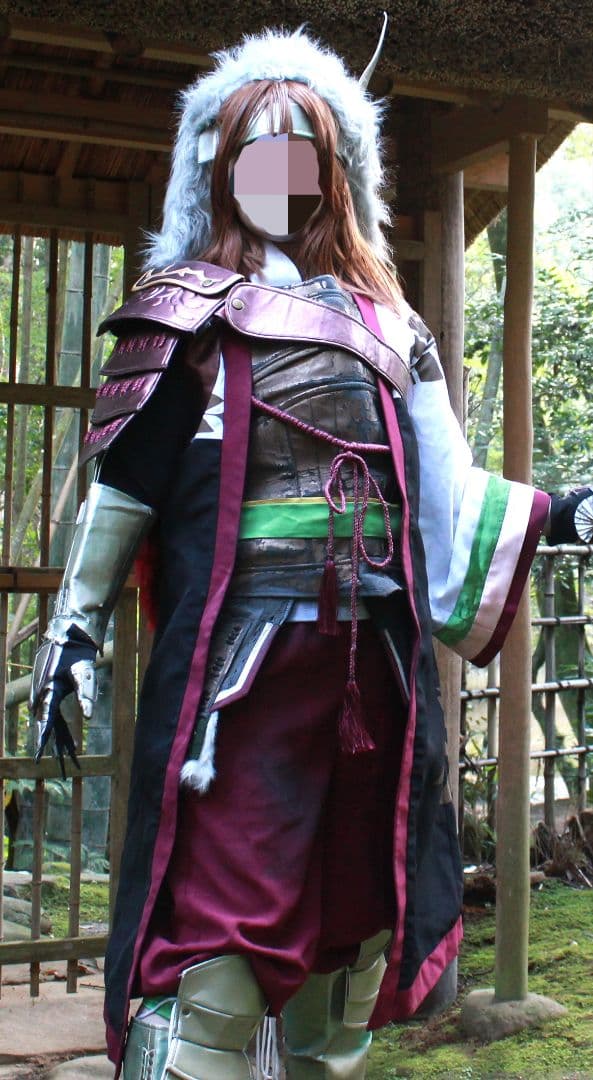 戦国無双3 石田三成 コスプレ衣装 ウィッグ付き 和風武士コスチュームセット