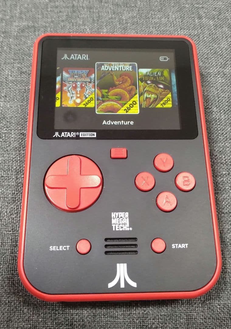 EVERCADE　Atari Super Pocket ポータブルゲーム機 赤