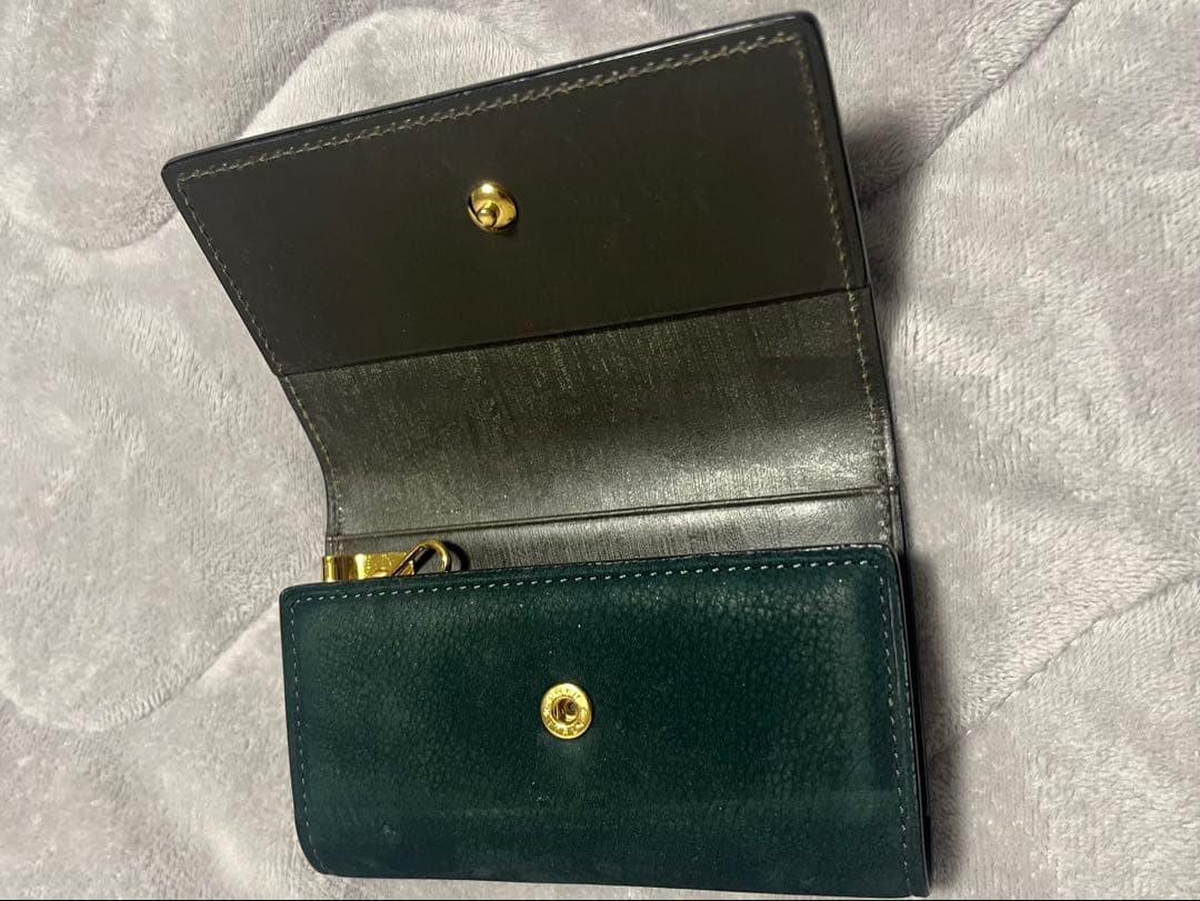 COCOMEISTER レザーキーケース カンブリアグリーン(内装：黒)