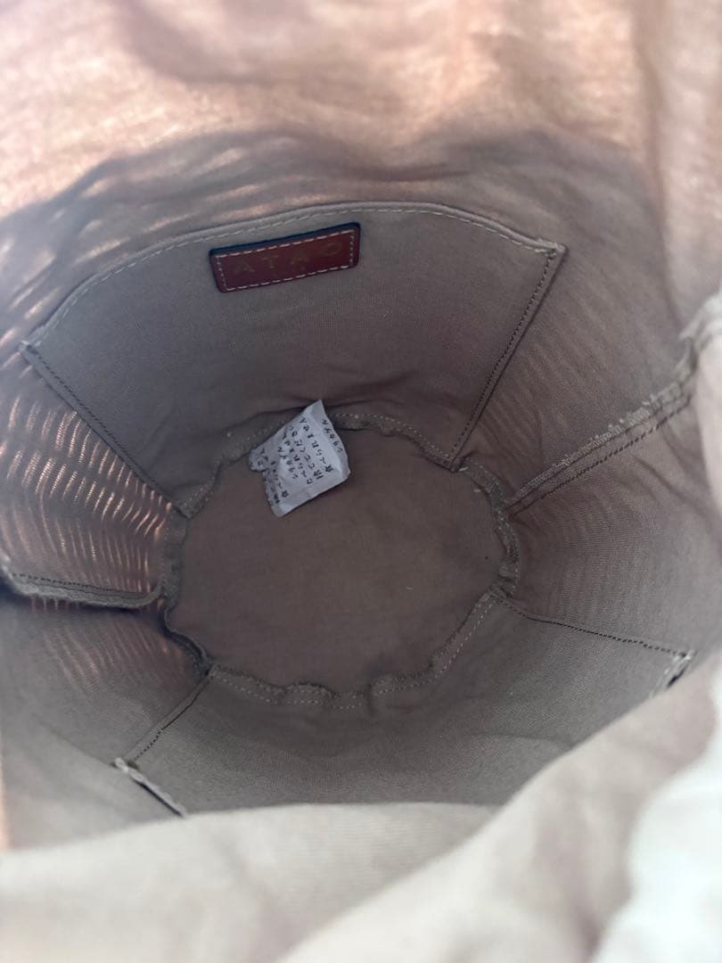 【未使用】ATAO アタオ カゴバッグ ブリーゼ ラビットファー付き