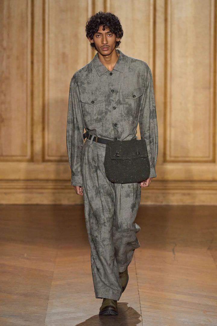 ZIGGY CHEN 24AW 花柄 プリーツパンツ 46