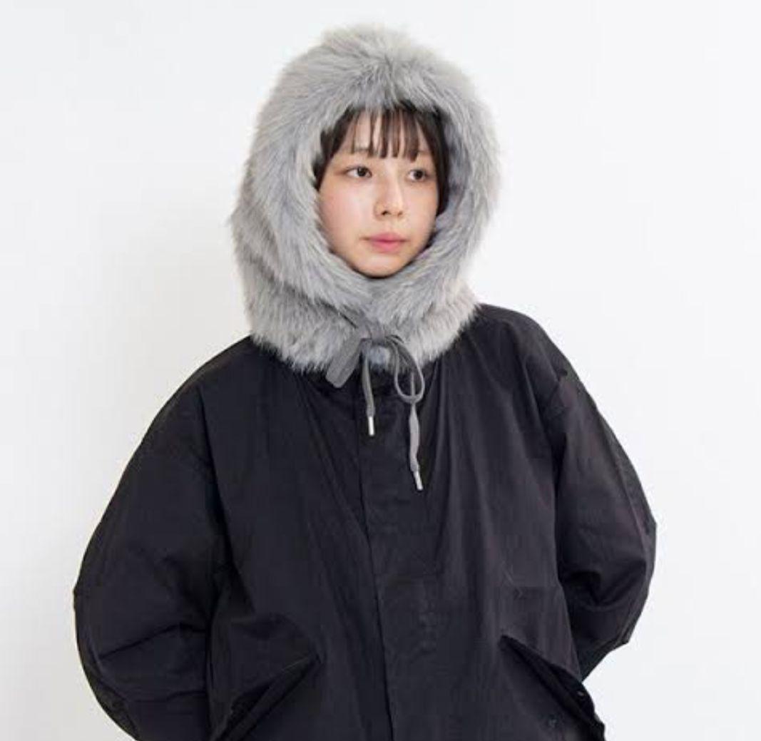 KIJIMA TAKAYUKI フーディキャップ　ファー付き帽子
