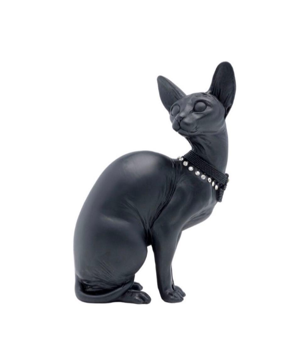 KARE シッティングキャット　オードリー　デコフィギュア　廃盤品　黒猫　置物