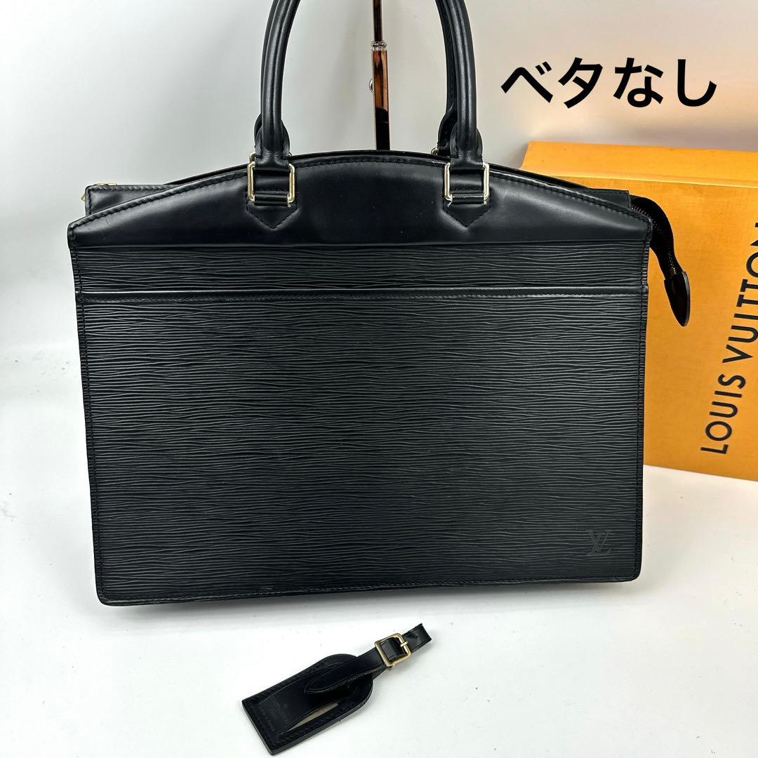 ルイヴィトン　エピレザー　トートバッグ　リヴィエラ　ブラック