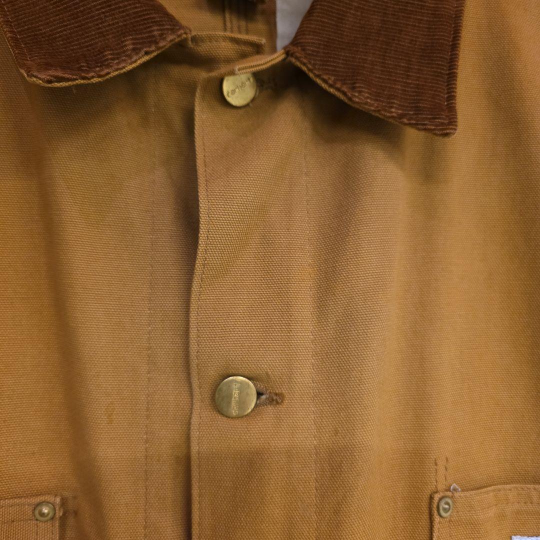 90s USA製　カーハート　ミシガンチョアコート　希少な裏地無し　ヴィンテージ