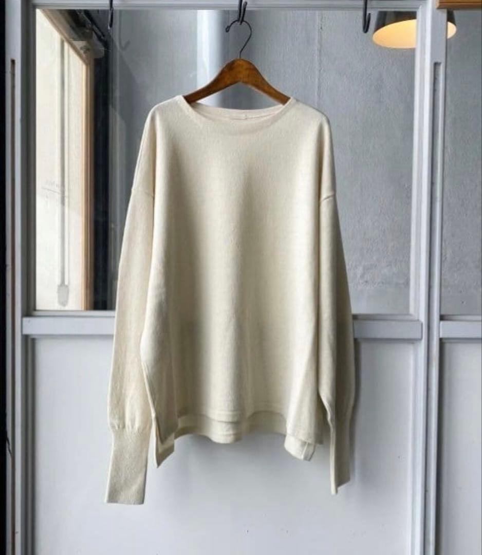 S*様 COMOLI ウール和紙コモリニット ECRU