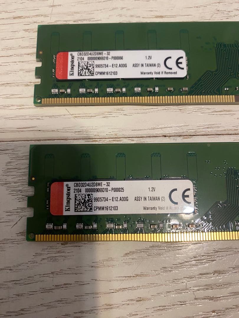 Kingston DDR4 32g メモリPC4-3200 2枚
