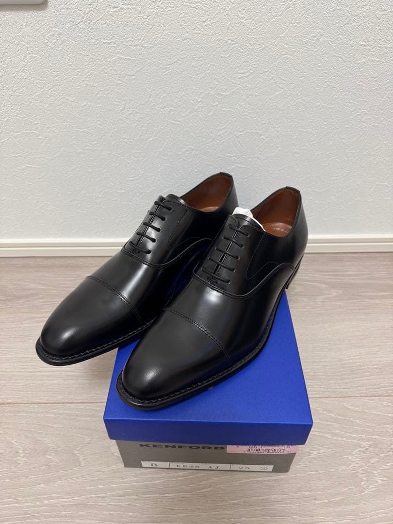 【未使用】KENFORD KB48 AJ ストレートチップ 黒 25cm 日本製