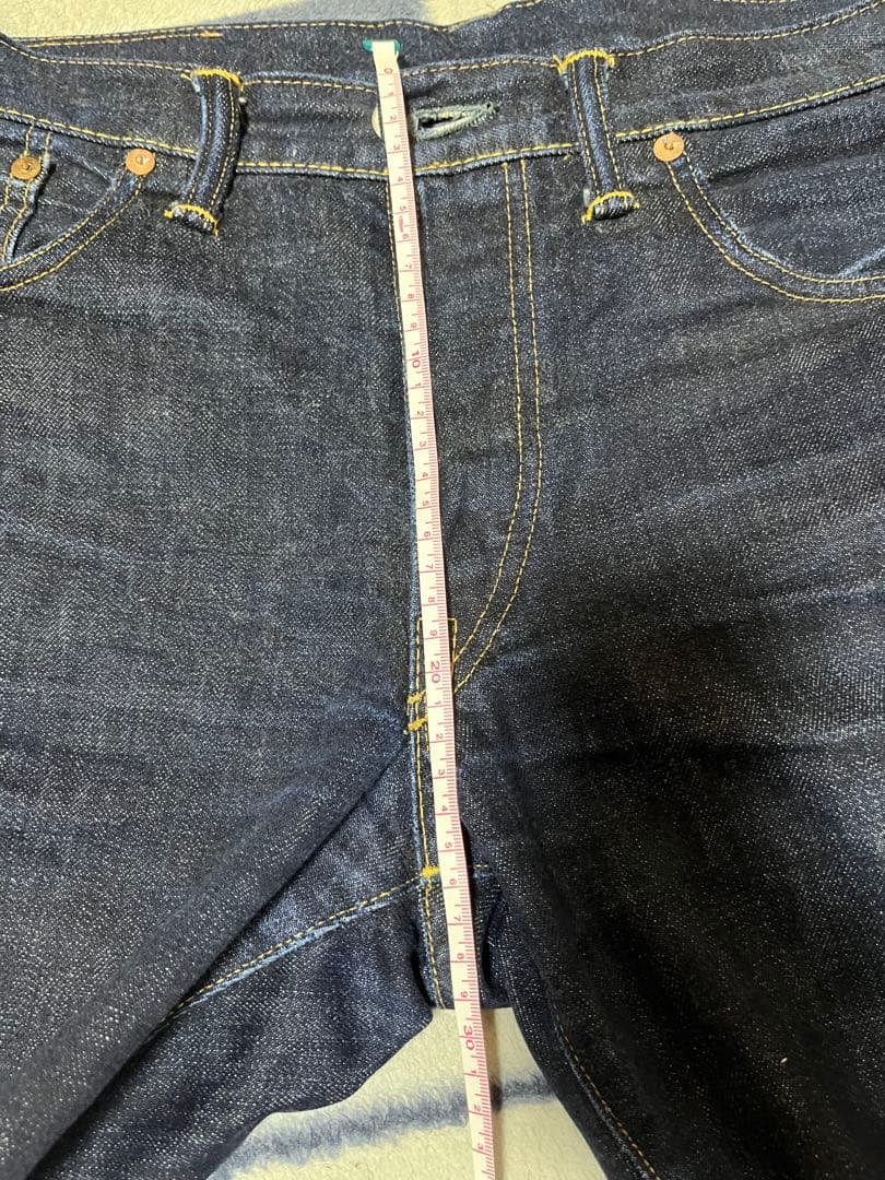 ダブルアールエル スリムフィット セルビッチ デニム