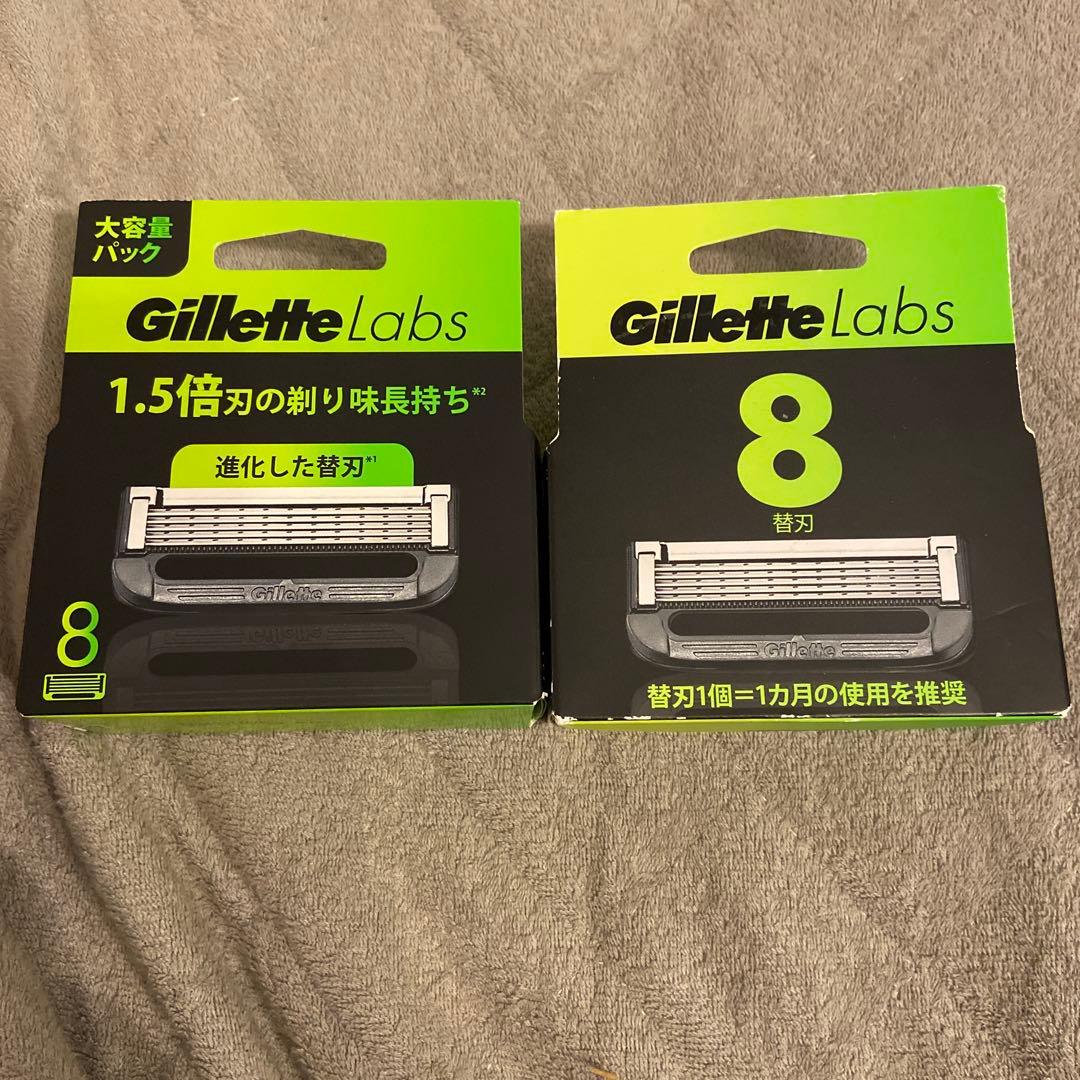 Gillette Labs 替え刃 8個入り 大容量パック2個セット