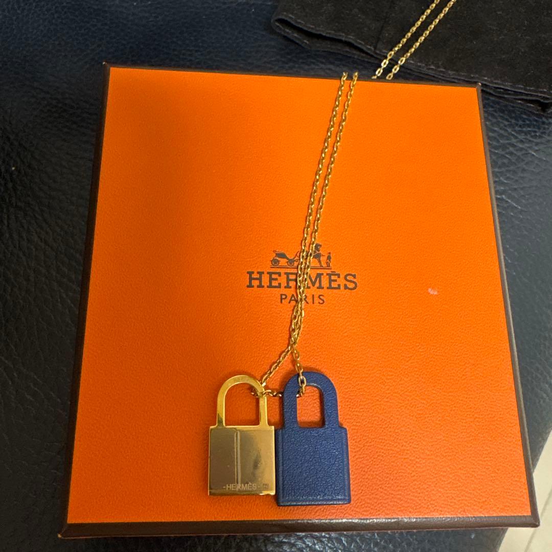 ⭐︎♪⭐︎様　エルメス　HERMES オーケリー　カデナ　ネックレス　ネイビー