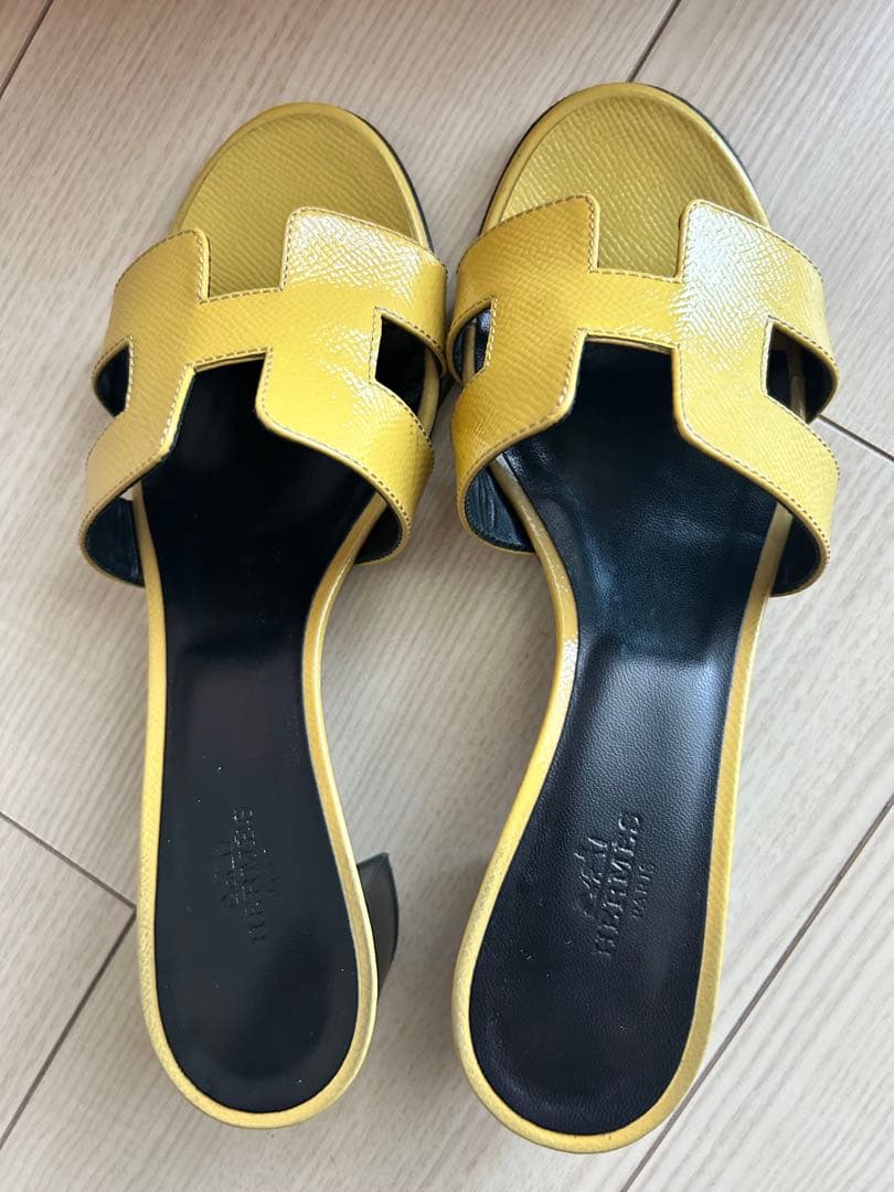 HERMES イエロー系 ミュール