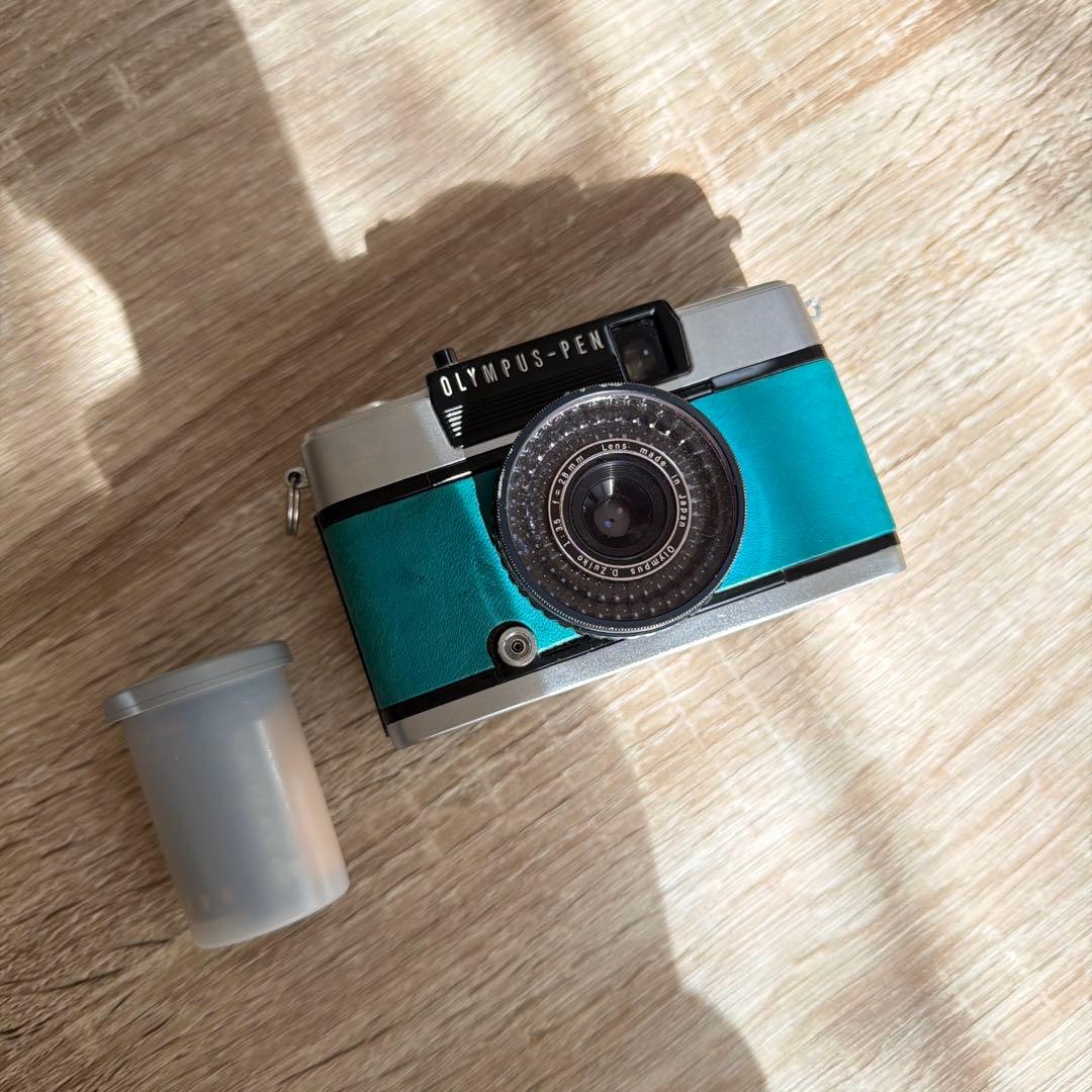 OLYMPUS PEN EE-3 ターコイズ フィルム付き