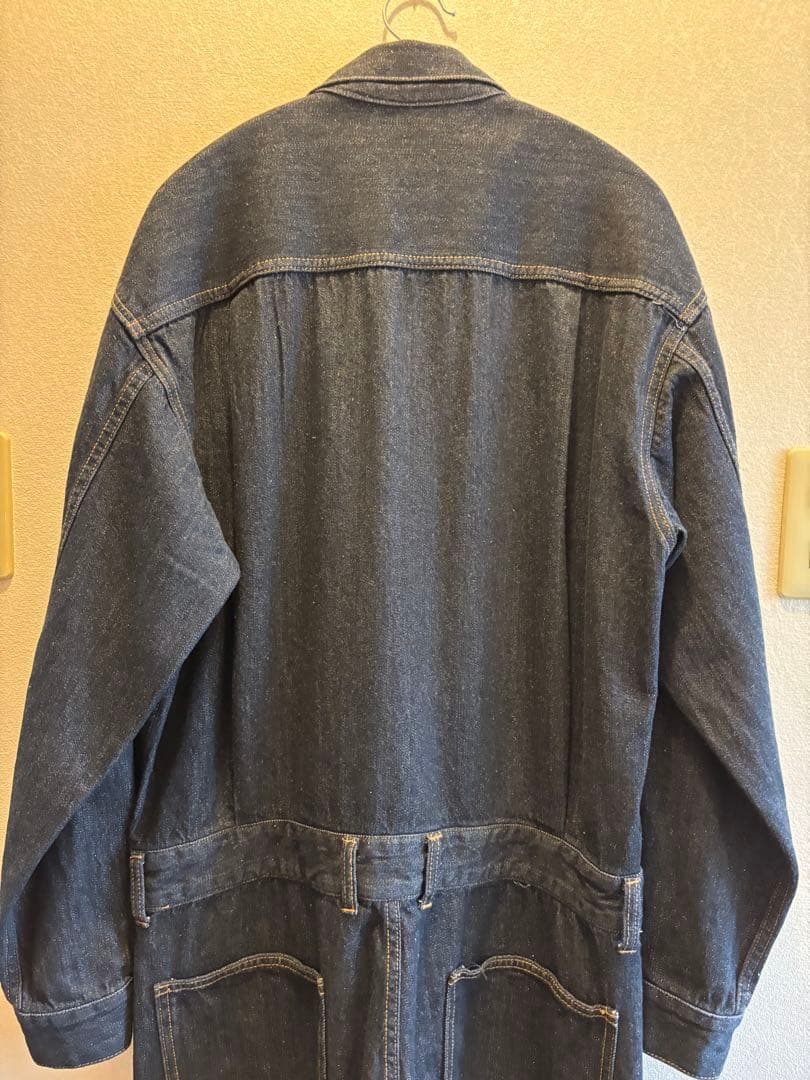 【未使用】ADAM ET ROPE' /リサイクルコットンデニム オールインワン