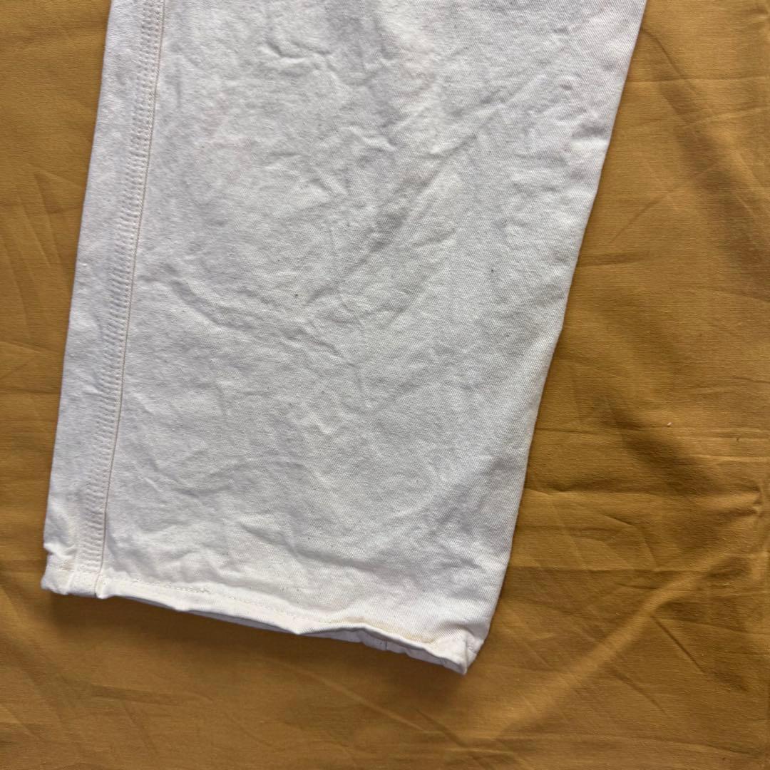 80s 90s carhartt USA製　ペインターパンツ　ホワイト　きなり
