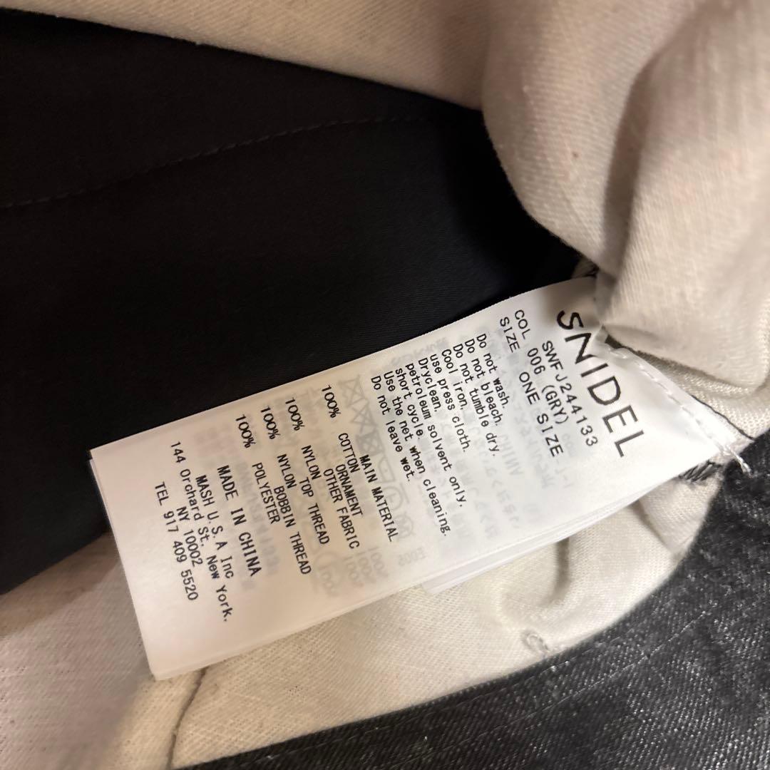 美品⭐️SNIDEL 24ss エンブロイダリーブルゾン　インディゴ　グレー　花