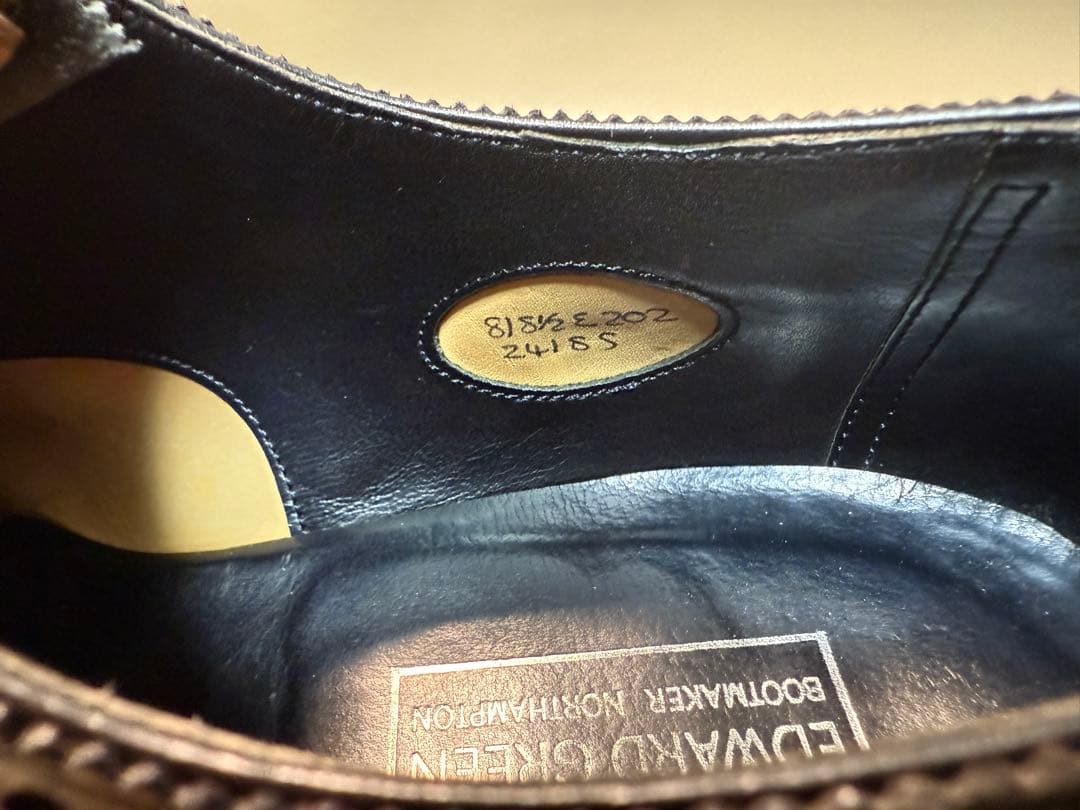 EDWARD GREEN MALBERN 8 1/2ブラックフルブローグ