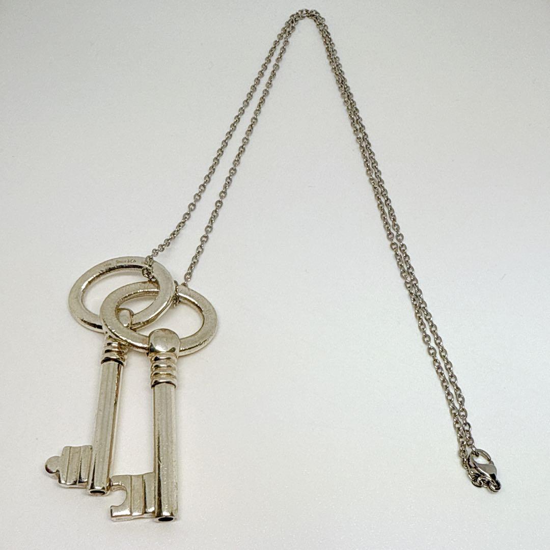 【社外チェーン】TIFFANY&Co. オーバル キー ネックレス 925