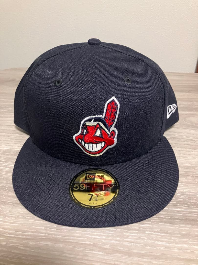 ニューエラ インディアンス キャップ ネイビー 59Fifty 7 3/4
