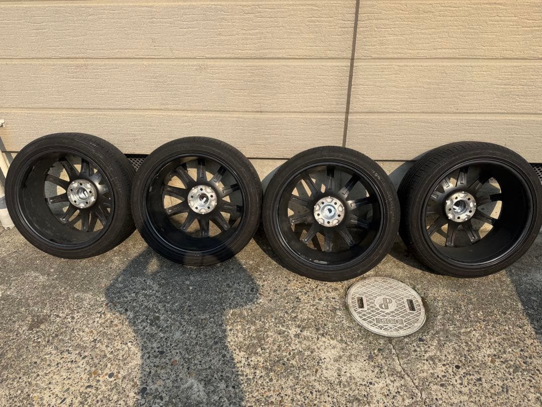 シエンタ　195/45r17グレー 5スポーク　サマータイヤホイールセット