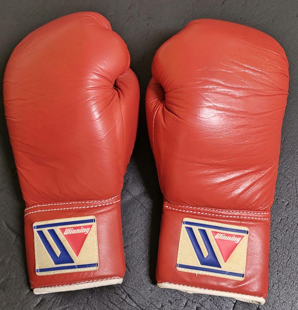 Winning レースアップボクシンググローブ レッドカラー8oz