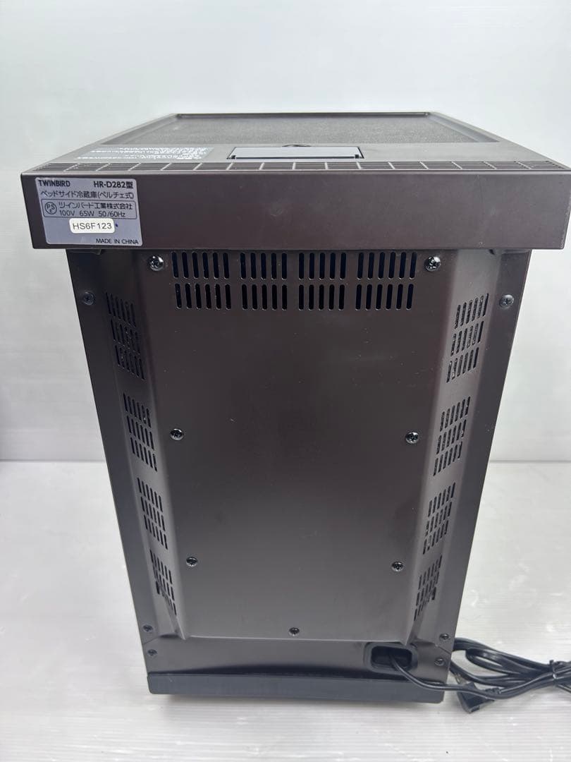 訳あり　ツインバード ベッドサイド冷蔵庫 HR-D282 ダークブラウン