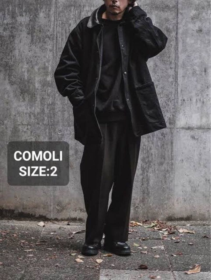 25AW comoli デニムレザーワークジャケット　サイズ2
