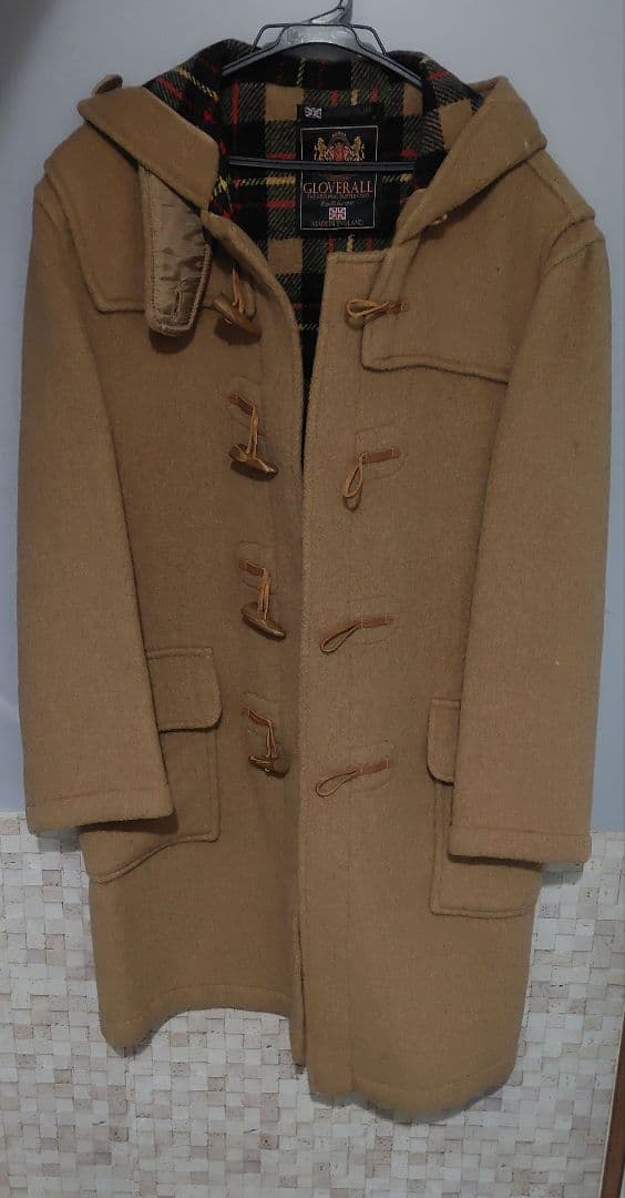 Gloverall　ダッフルコート ウール混合　英国製　GB40　スペア付
