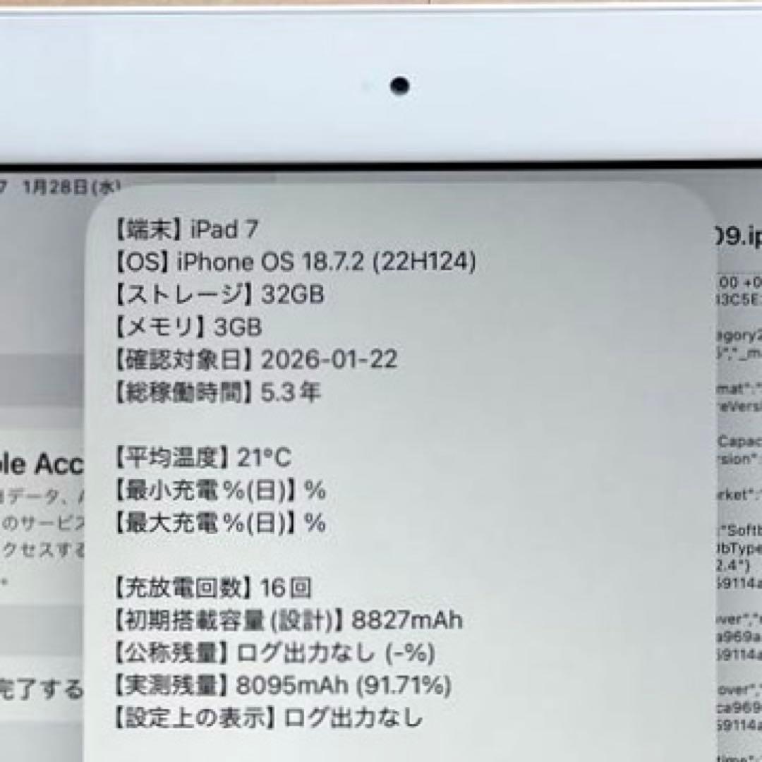 iPad 第7世代 Wi-Fi+Cellular シルバー　32GB 超美品#4