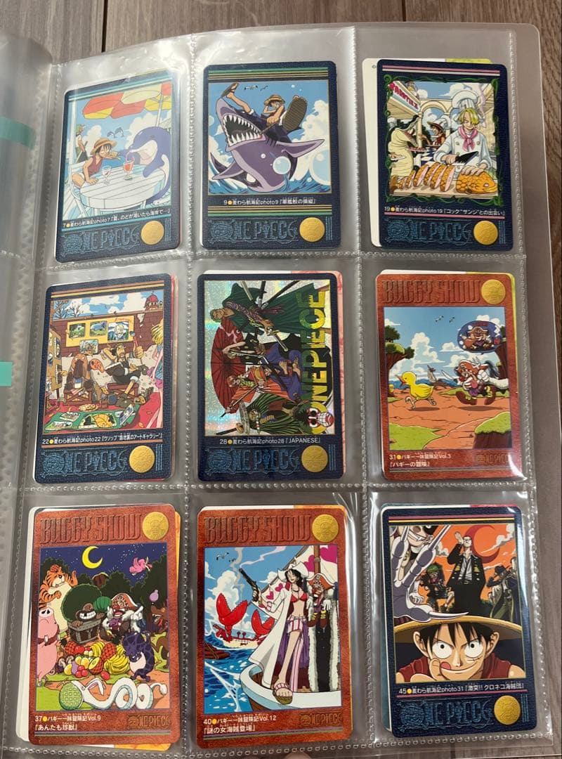 ワンピースビジュアルアドベンチャーカード、カードダスハイパーバトル初期まとめ売り