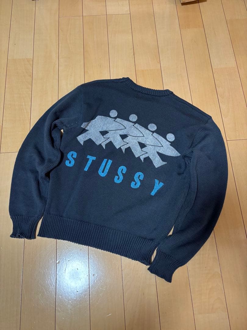 トップス Stussy Surfman Icon Sweater Dusty Blue M