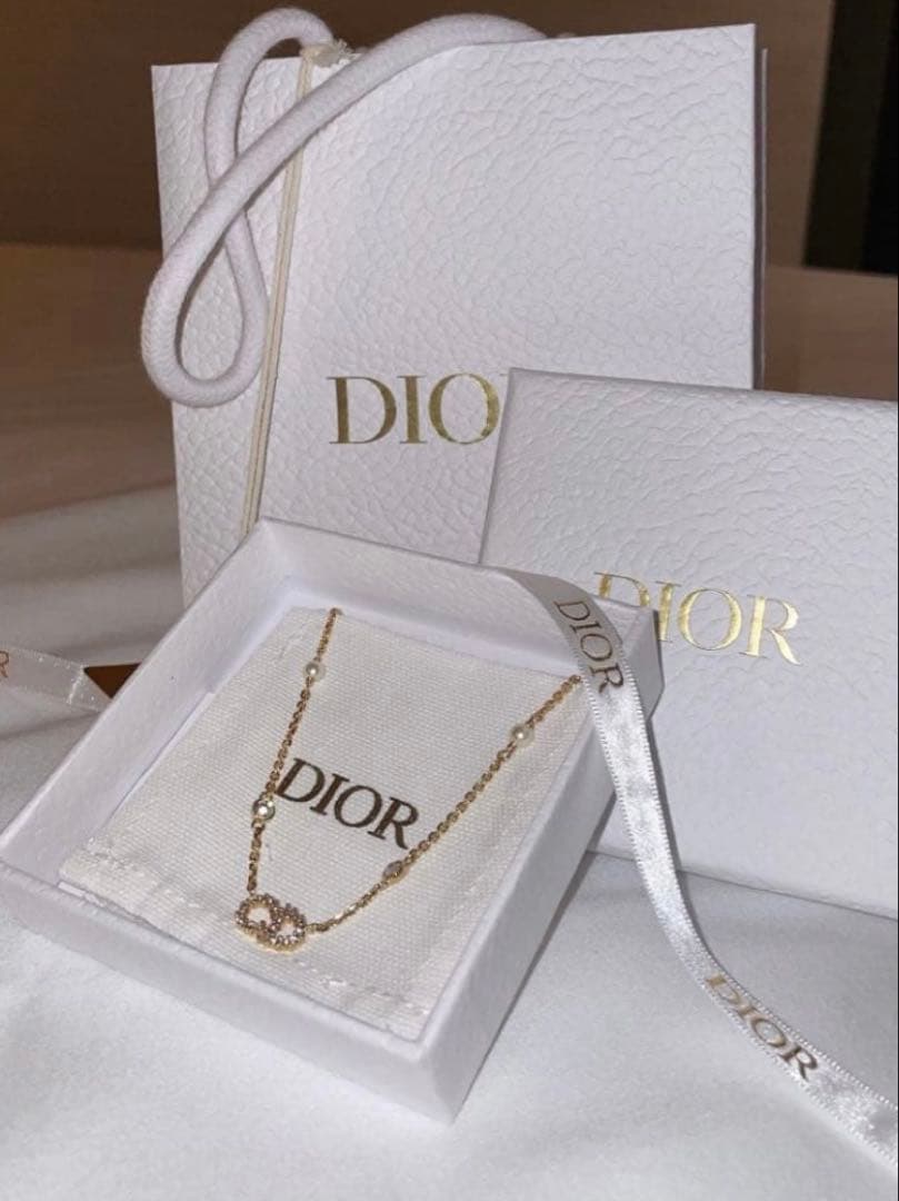 Dior ゴールドトーン チェーンネックレス