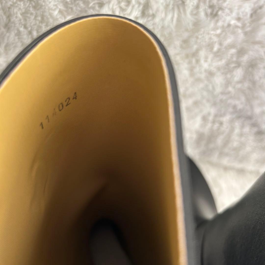 【試着のみ】エーグル AIGLE レインブーツ ロング　ブラック　38(24)