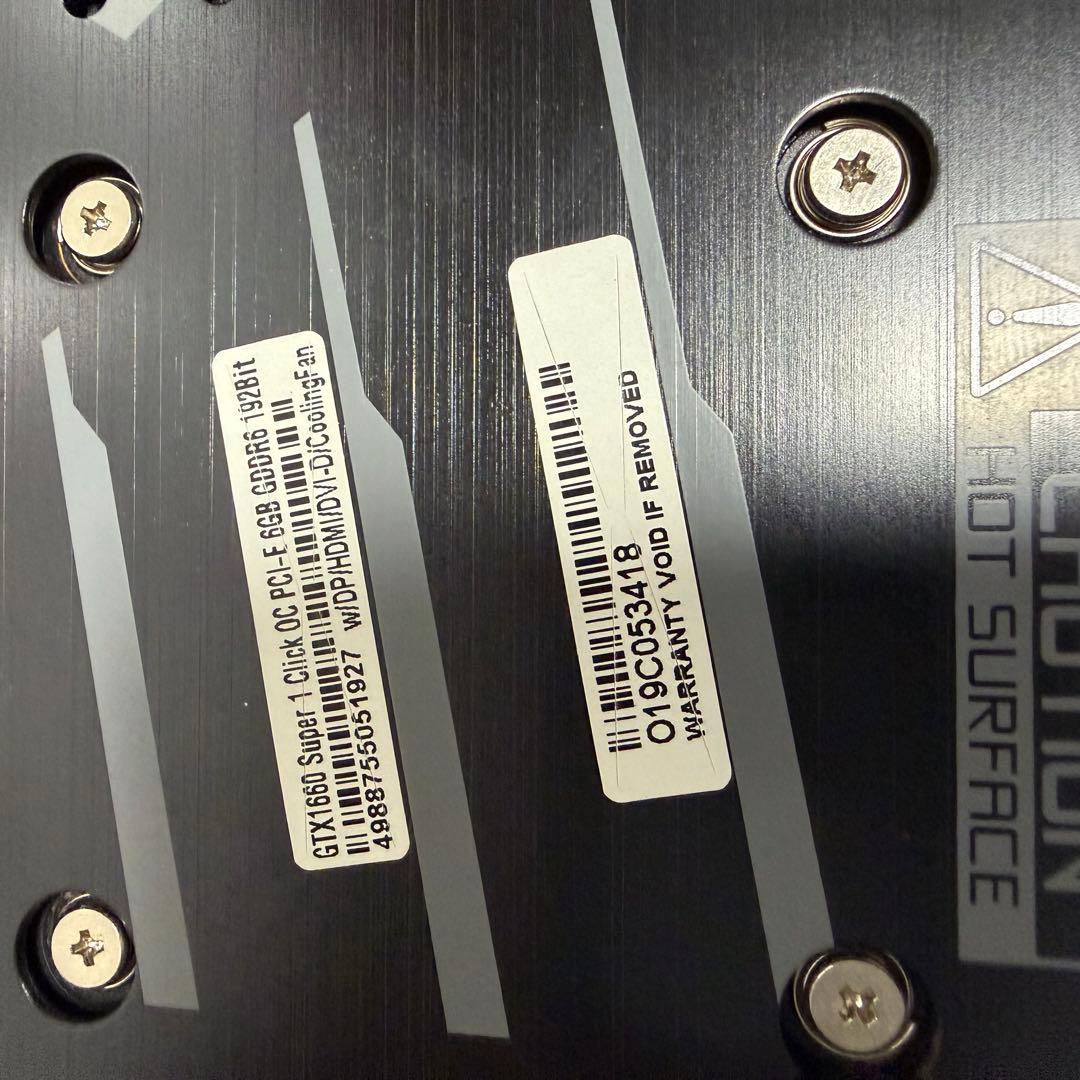 美品　GeForce GTX1660Super 6GB GALAKURO